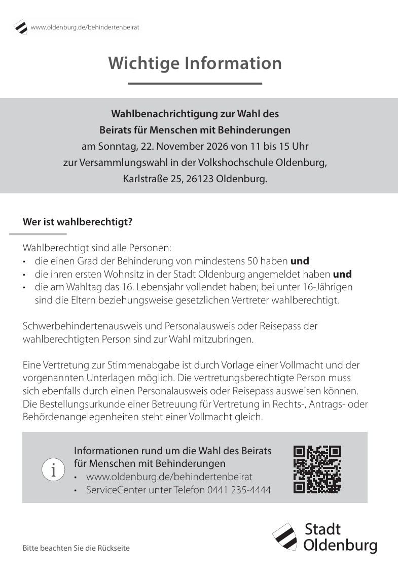 Bild Wahlbenachrichtigung