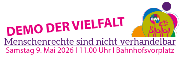 Bild vom Demoaufruf 2026 / Logo